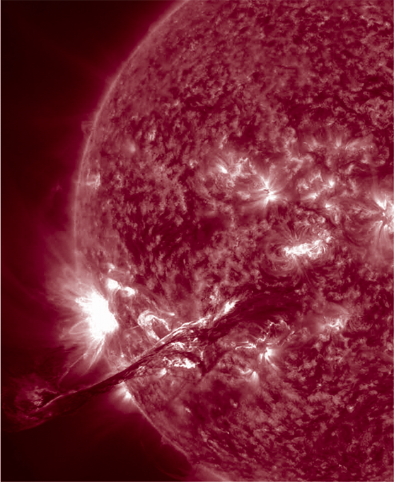 Photo of the sun. 